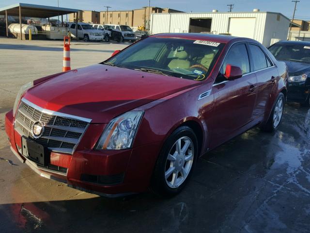 1G6DF577390144819 - 2009 CADILLAC CTS MAROON photo 2