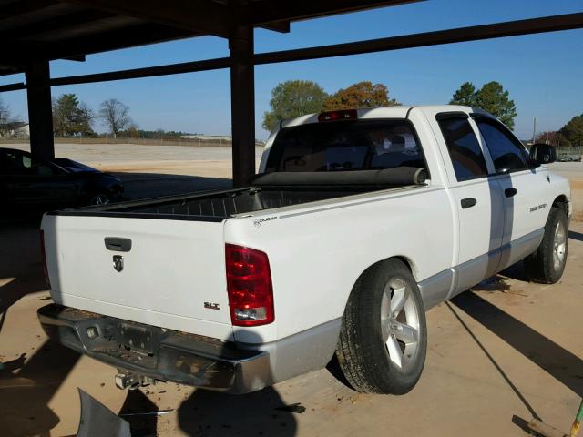 1D7HA18NX5J596649 - 2005 DODGE RAM 1500 S WHITE photo 4