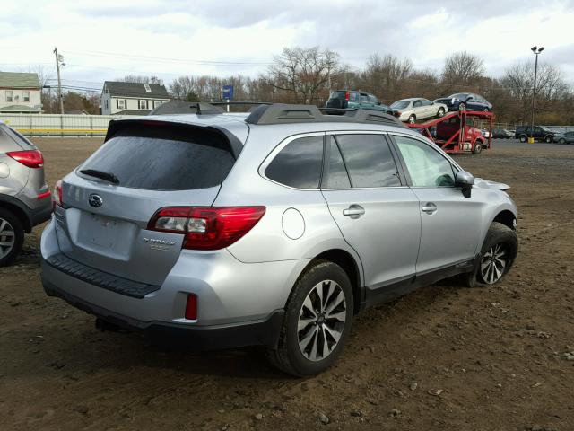 4S4BSANC2G3337558 - 2016 SUBARU OUTBACK 2. SILVER photo 4