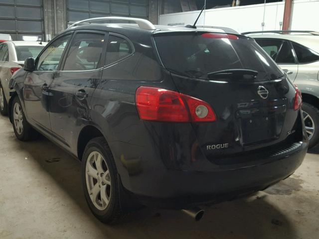 JN8AS58V88W133811 - 2008 NISSAN ROGUE S BLACK photo 3