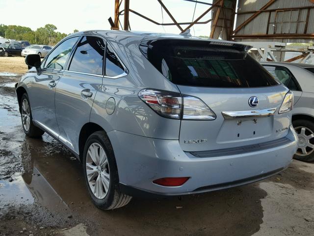 JTJZB1BA8A2400842 - 2010 LEXUS RX 450 BLUE photo 3