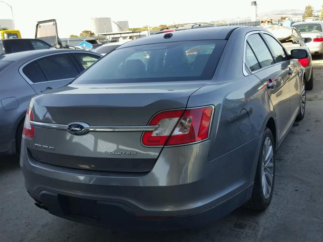 1FAHP2FW3CG104814 - 2012 FORD TAURUS LIM GRAY photo 4