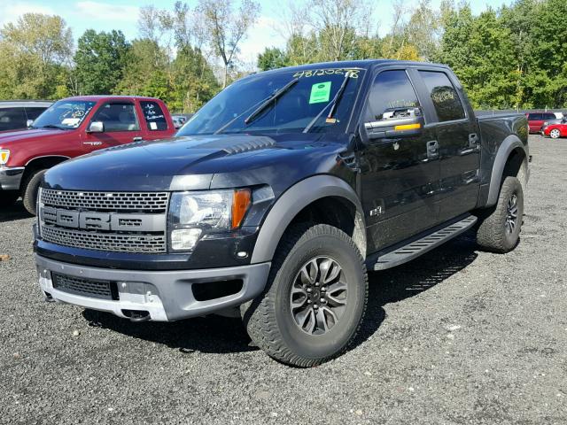 1FTFW1R65CFC28714 - 2012 FORD F150 SVT R BLACK photo 2