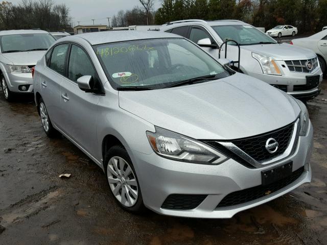 3N1AB7AP4GY325188 - 2016 NISSAN SENTRA S SILVER photo 1