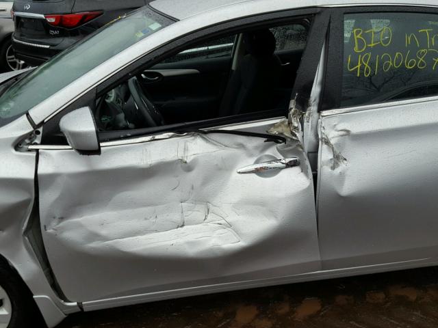 3N1AB7AP4GY325188 - 2016 NISSAN SENTRA S SILVER photo 10