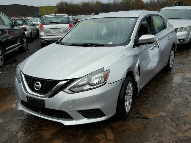 3N1AB7AP4GY325188 - 2016 NISSAN SENTRA S SILVER photo 2