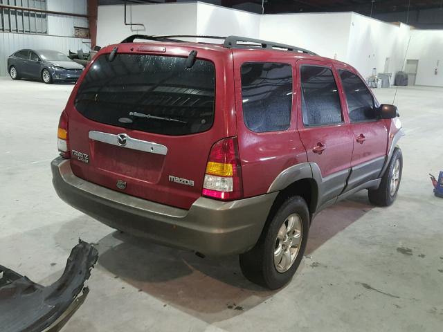 4F2CU09151KM31646 - 2001 MAZDA TRIBUTE LX RED photo 4