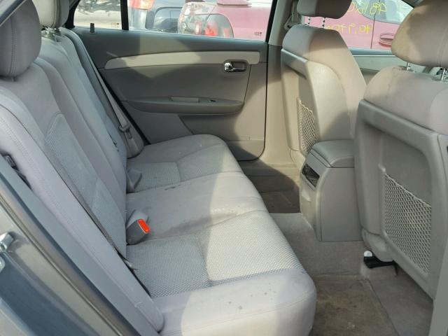 1G1ZH57B19F207035 - 2009 CHEVROLET MALIBU 1LT Szary zdjęcie 6