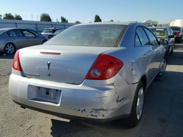 1G2ZF57BX84163676 - 2008 PONTIAC G6 VALUE L SILVER photo 4