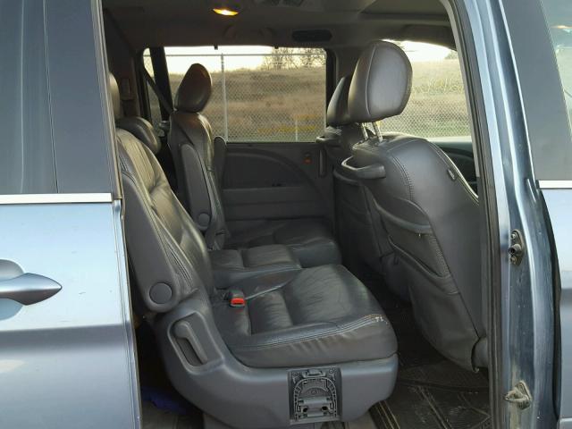 5FNRL38756B009675 - 2006 HONDA ODYSSEY EX BLUE photo 6