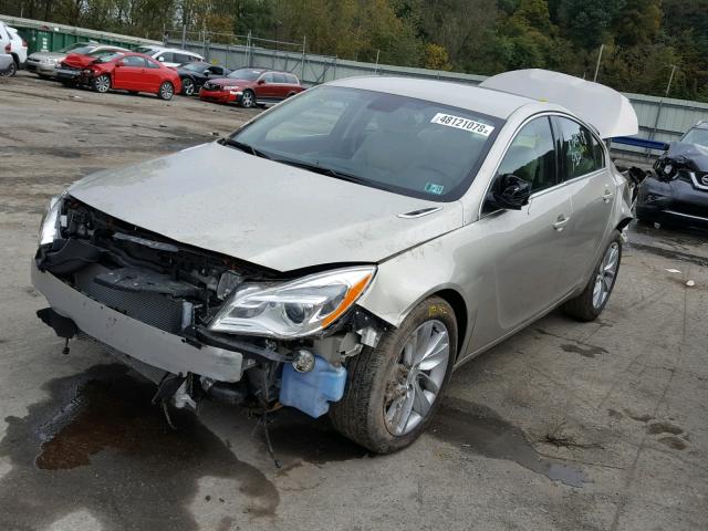 2G4GK5EX3G9199312 - 2016 BUICK REGAL BEIGE photo 2