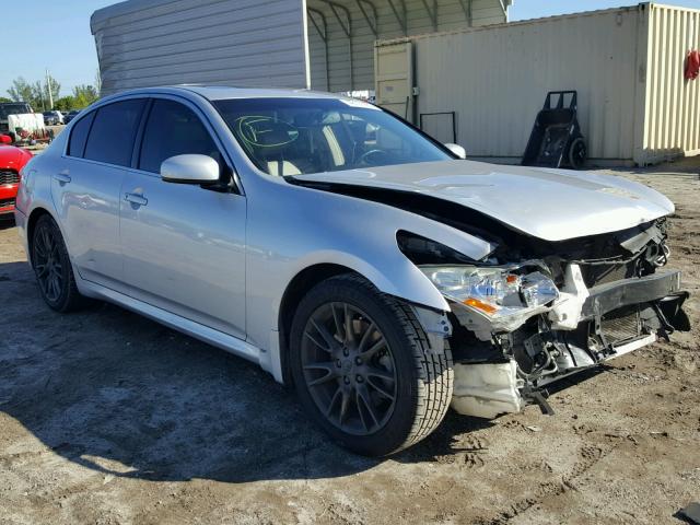 JNKBV61E98M225320 - 2008 INFINITI G35 SILVER photo 1