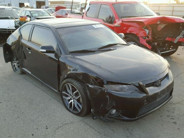 JTKJF5C76B3008249 - 2011 TOYOTA SCION TC BLACK photo 1