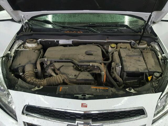 1G11D5SR1DF136201 - 2013 CHEVROLET MALIBU 1LT WHITE photo 7