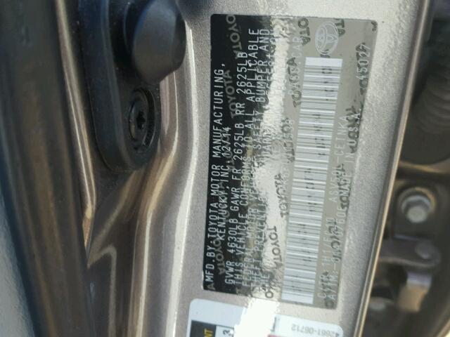 4T1BF1FK6FU011538 - 2015 TOYOTA CAMRY LE გრაფიტი ფოტო 10