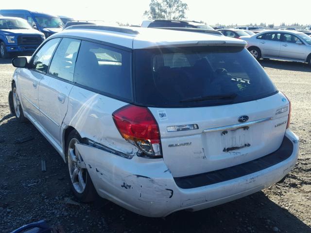 4S3BP626866305437 - 2006 SUBARU LEGACY 2.5 WHITE photo 3