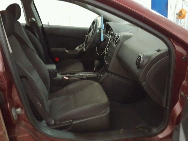 1G2ZG528854173093 - 2005 PONTIAC G6 MAROON photo 5