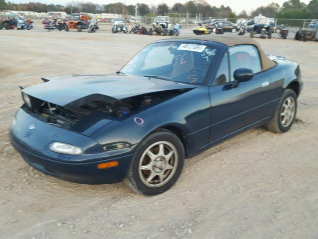 JM1NA3538T0701235 - 1996 MAZDA MX-5 MIATA GREEN photo 2