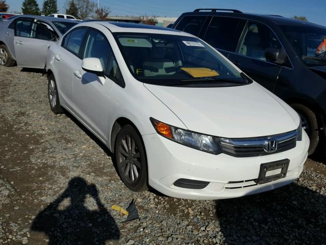 2HGFB2F87CH521487 - 2012 HONDA CIVIC EX WHITE photo 1