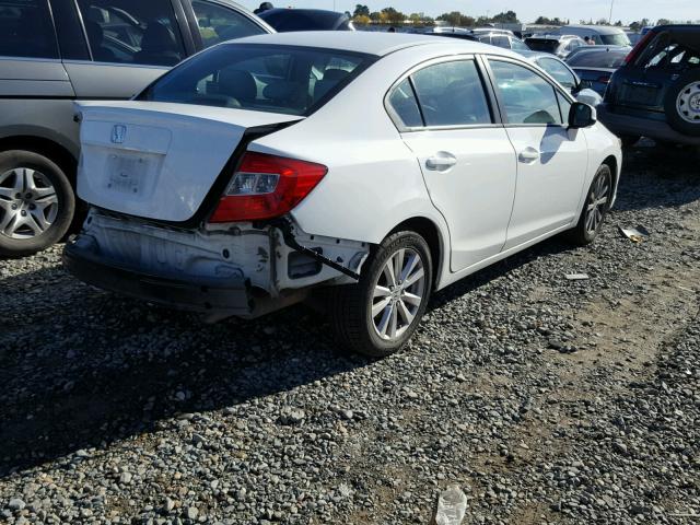 2HGFB2F87CH521487 - 2012 HONDA CIVIC EX WHITE photo 4