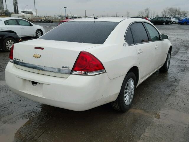 2G1WB58K889234985 - 2008 CHEVROLET IMPALA LS WHITE photo 4