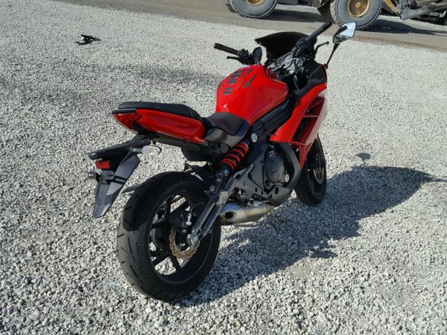 JKAEXEE13CDA03131 - 2012 KAWASAKI EX650 EC RED photo 4