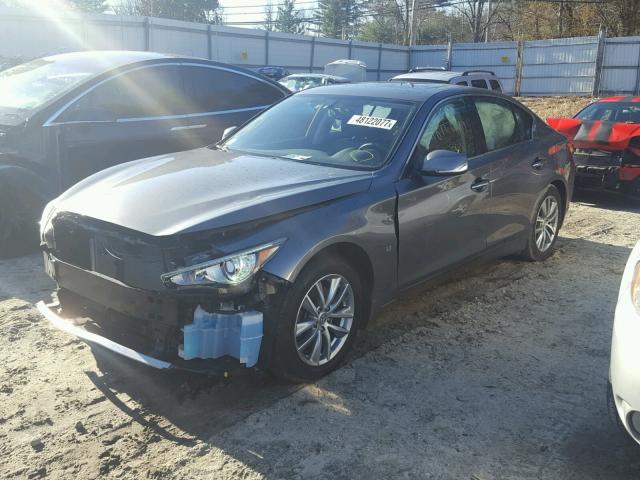 JN1BV7AR5FM395796 - 2015 INFINITI Q50 BASE GRAY photo 2