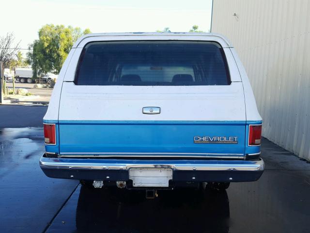 1GNGR26N8MF150886 - 1991 CHEVROLET SUBURBAN R WHITE photo 9