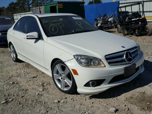 WDDGF5EB3AR086153 - 2010 MERCEDES-BENZ C 300 WHITE photo 1