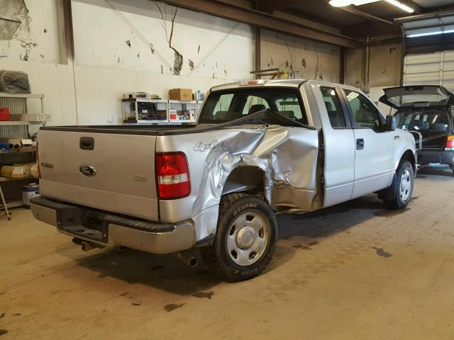 1FTPX14518FB94701 - 2008 FORD F150 SILVER photo 4