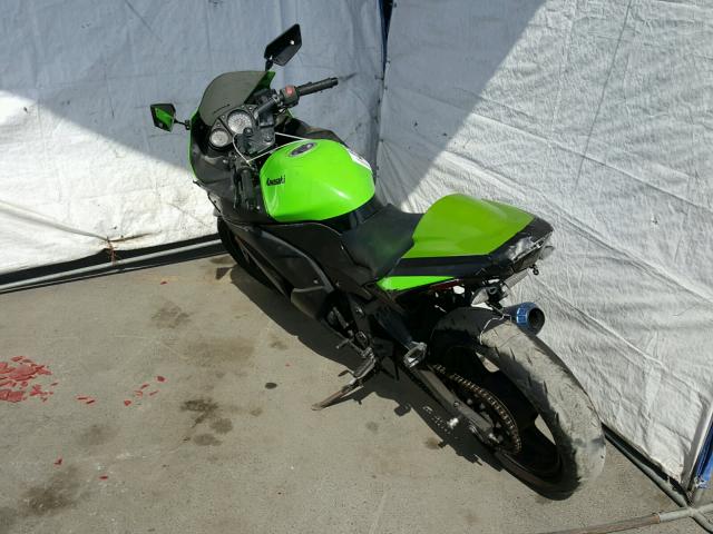 JKAEXMJ169DA25505 - 2009 KAWASAKI EX250 J GREEN photo 3