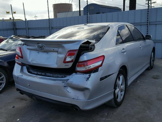 4T1BF3EKXAU024444 - 2010 TOYOTA CAMRY BASE SILVER photo 4