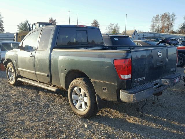 1N6AA06B74N516470 - 2004 NISSAN TITAN XE GREEN photo 3