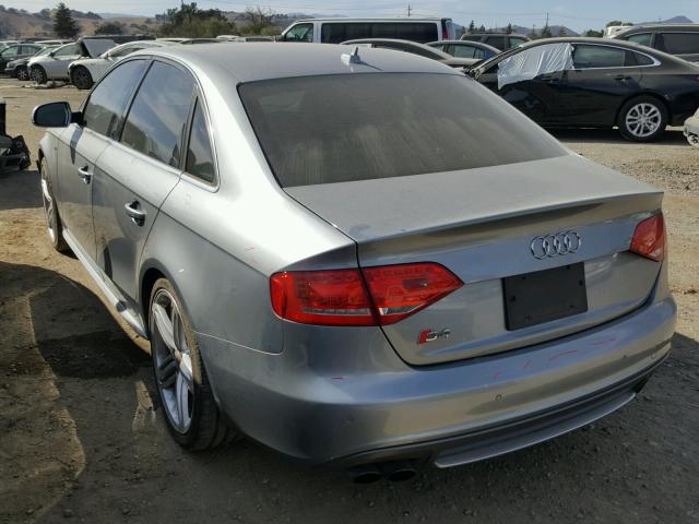 WAUBGAFL6BA138406 - 2011 AUDI S4 PREMIUM SILVER photo 3