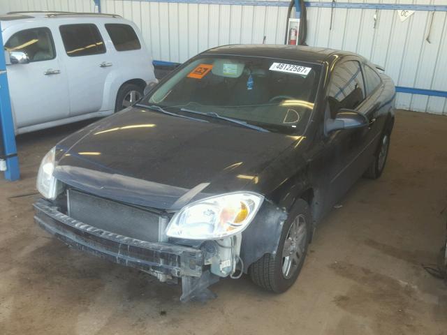 1G1AL12F557584387 - 2005 CHEVROLET COBALT LS BLACK photo 2