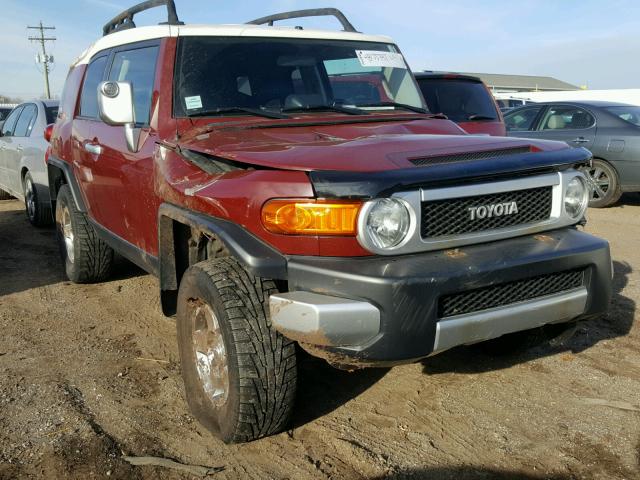 JTEBU11F58K016633 - 2008 TOYOTA FJ CRUISER BURGUNDY photo 1