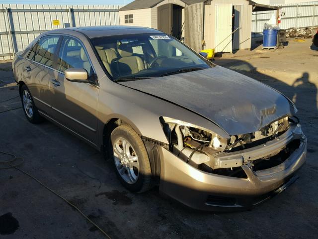 1HGCM56867A172213 - 2007 HONDA ACCORD EX GOLD photo 1