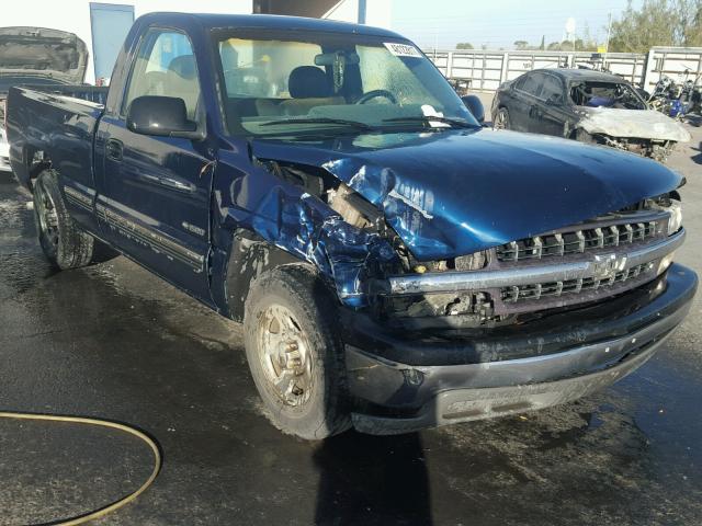 1GCEC14W7YZ202732 - 2000 CHEVROLET SILVERADO BLUE photo 1