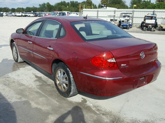 2G4WC582571244287 - 2007 BUICK LACROSSE C RED photo 3