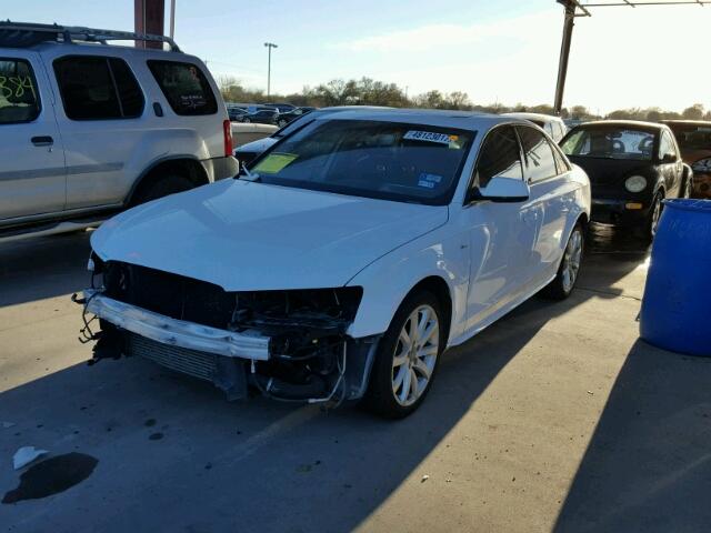 WAUAFAFL5EA013044 - 2014 AUDI A4 PREMIUM WHITE photo 2