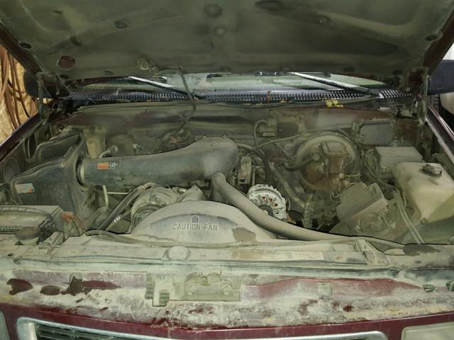 2GTFK29K7S1590645 - 1995 GMC SIERRA K25 MAROON photo 7