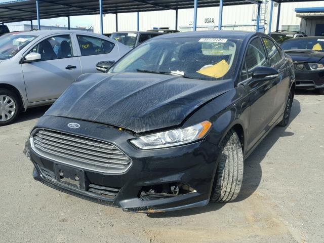 3FA6P0HR1DR148985 - 2013 FORD FUSION SE BLACK photo 2