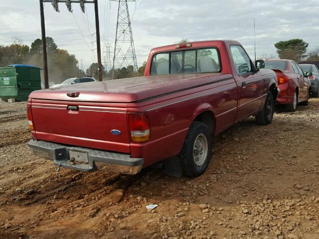 1FTCR10U8RTA29723 - 1994 FORD RANGER RED photo 4