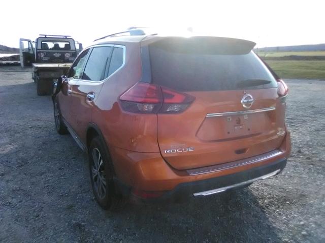 5N1AT2MVXHC772489 - 2017 NISSAN ROGUE SV ORANGE photo 3