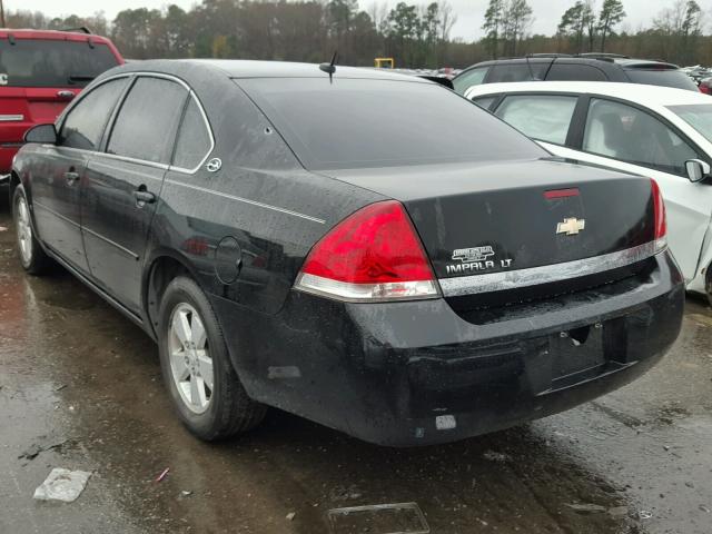 2G1WT58K169421026 - 2006 CHEVROLET IMPALA LT BLACK photo 3