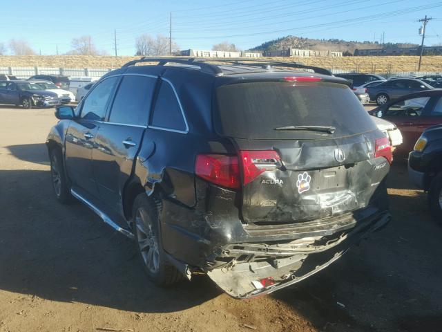 2HNYD2H7XAH520296 - 2010 ACURA MDX ADVANC BLACK photo 3