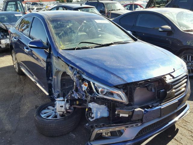 5NPE34AF5GH397838 - 2016 HYUNDAI SONATA SPO BLUE photo 1