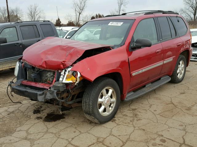 1GKDT13S232312538 - 2003 GMC ENVOY RED photo 2