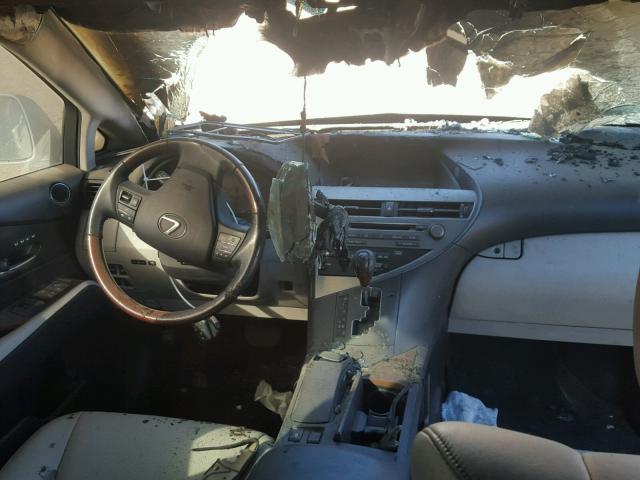 JTJZB1BA6B2405202 - 2011 LEXUS RX 450 SILVER photo 9