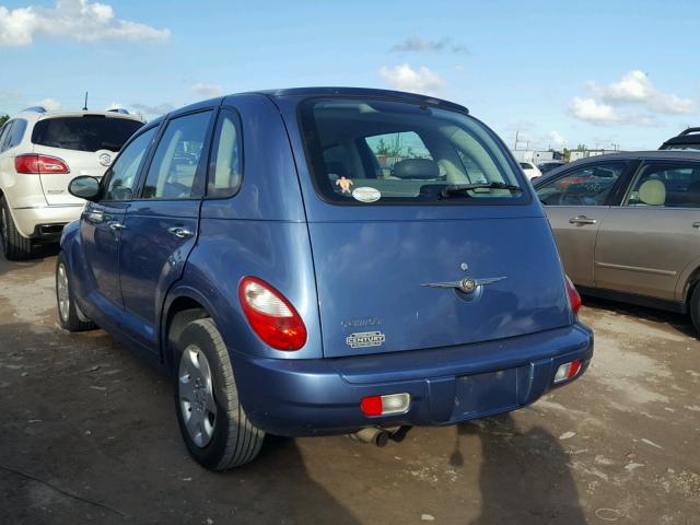 3A4FY48B77T530196 - 2007 CHRYSLER PT CRUISER BLUE photo 3